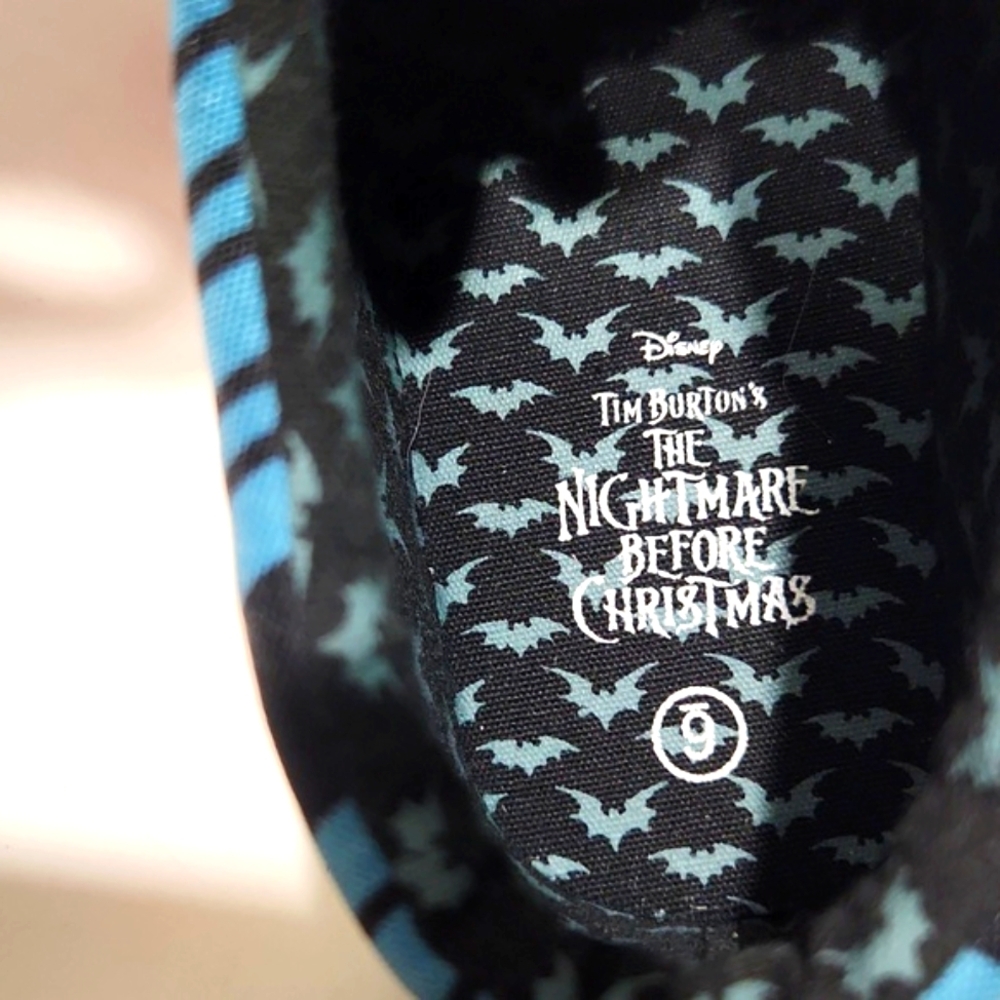Disney Nightmare Before Christmas Jack Skellington Sally High Top Size 6 - Picture 15 of 16